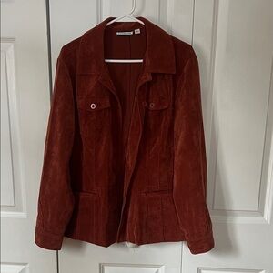 Women's Corduroy Jacket in Burnt Orange